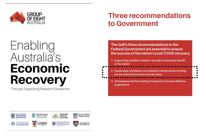 Enabling Australia's Economic Recovery: Go8 Recommendations